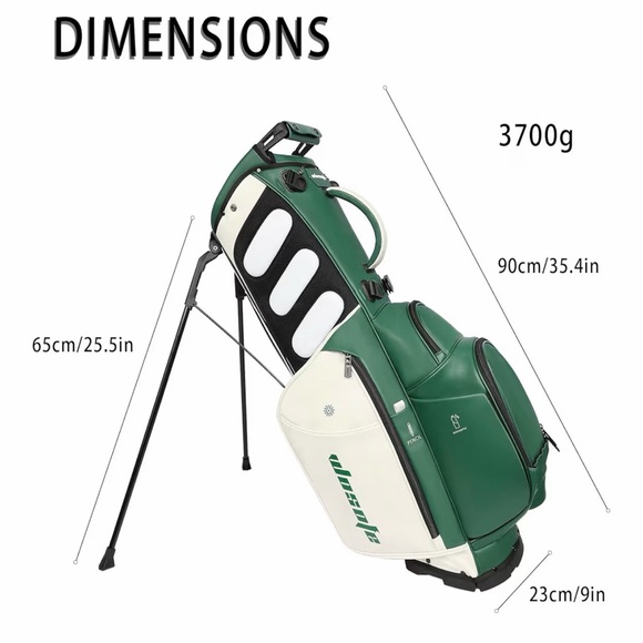 Green & White Stand Golf Bag by - Picture 2 of 9